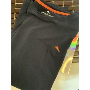 Tommy Bahama Crewneck Tee Navy Blue Short Sleeve Embroidered Marlin‎ T-Shirt Lg